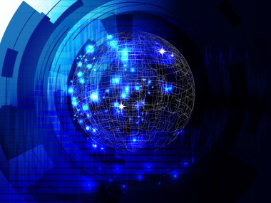 fütüristik teknik arka plan