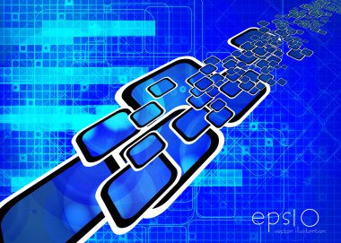 fütüristik teknik arka plan