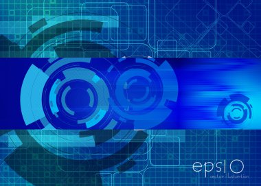 fütüristik teknik arka plan