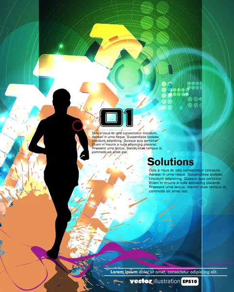 Runner — Stock Vector