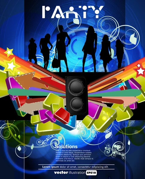 Muziek evenement achtergrond. vectorillustratie eps10. — Stockvector