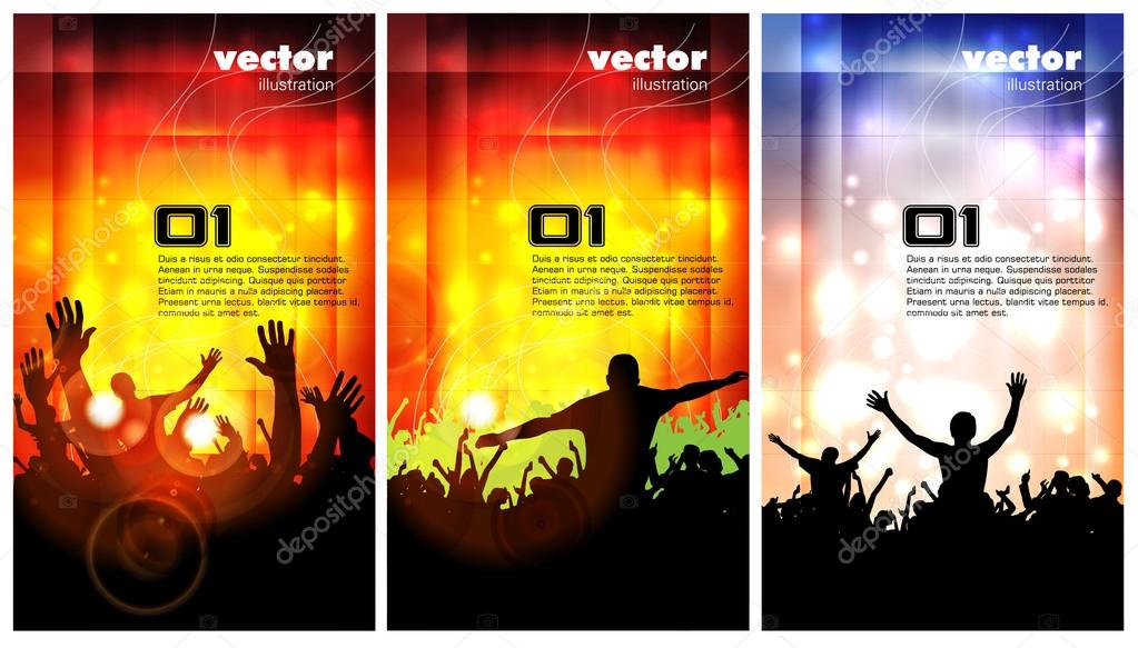 Music event background. Vector eps10 illustration.