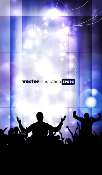 Musikereignis Hintergrund. Vektor eps10 Abbildung. — Stockvektor