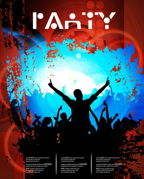 Baile fondo fiesta — Vector de stock