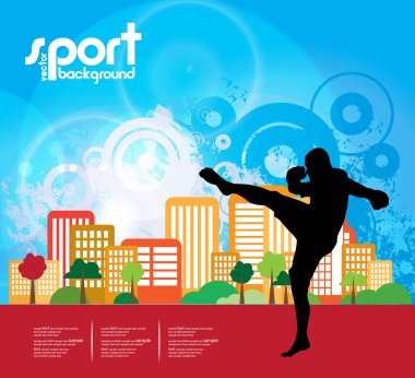 Karate illüstrasyon