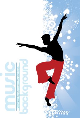 Bale. Resimde dans. Vektör