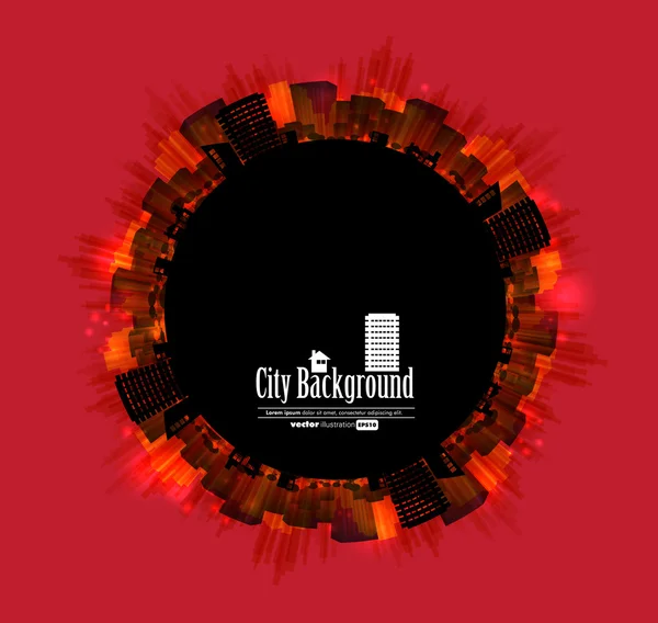City background — Stock Vector