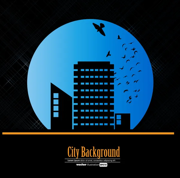 Fondo de la ciudad — Vector de stock