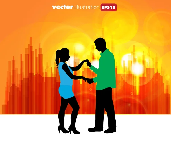 Couple dancing Vector Graphics