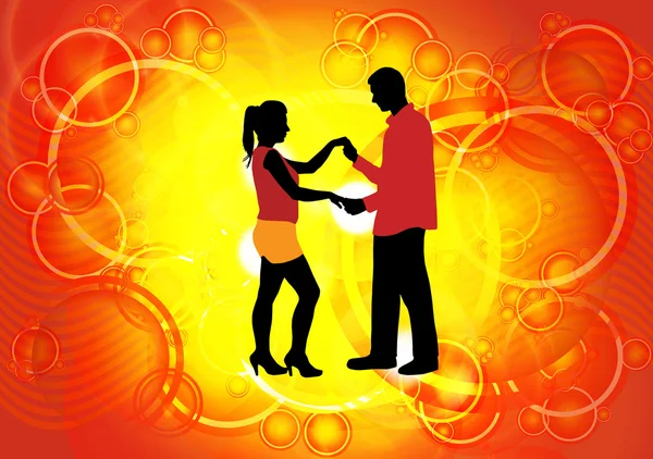 Dancing couple — Stock Photo, Image