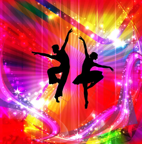 Μπαλέτο. Χορός εικονογράφηση — Φωτογραφία Αρχείου