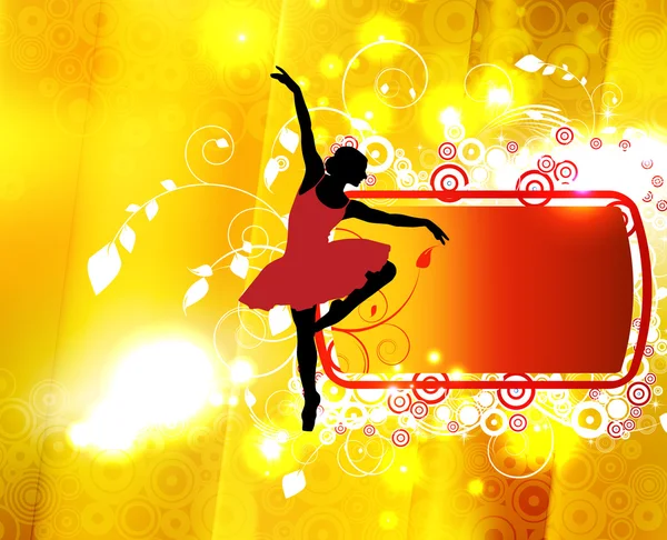 Μπαλέτο. Χορός εικονογράφηση — Φωτογραφία Αρχείου