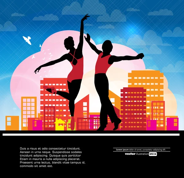 Ballet dansen — Stockvector