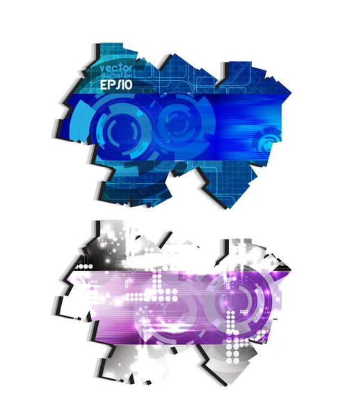 Futuristische technische achtergrond — Stockvector