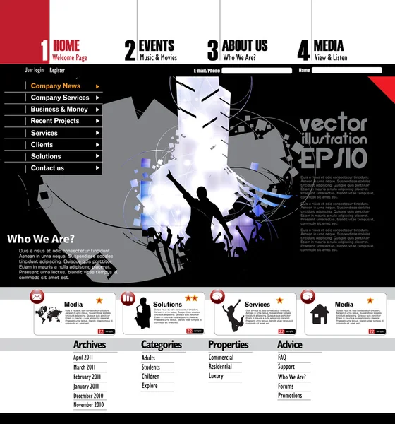 Parti vektör arka plan — Stok Vektör