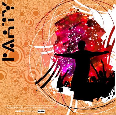 parti vektör arka plan