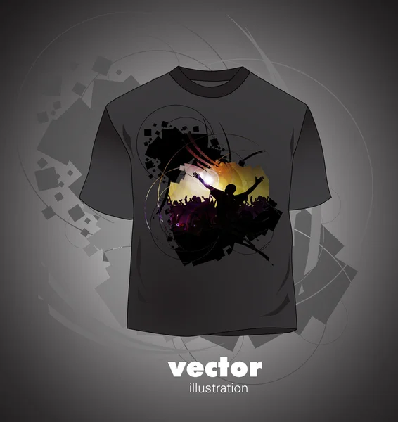 Vektor. T-shirt design — Stock Vector