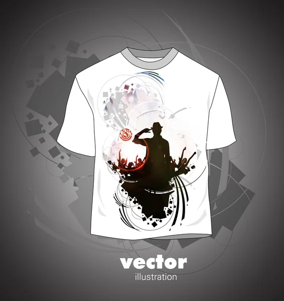 Vecteur. Conception de T-shirt — Image vectorielle