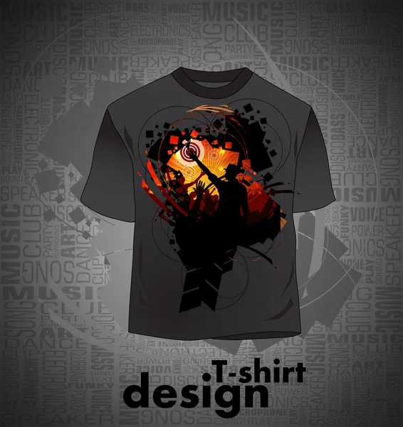 Vecteur. Conception de T-shirt — Image vectorielle