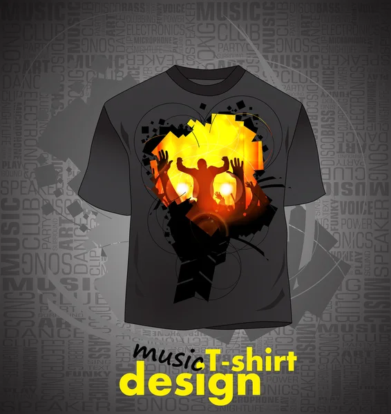 Vector. design de t-shirt — Vetor de Stock