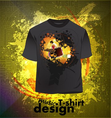 t gömlek konser. vektör