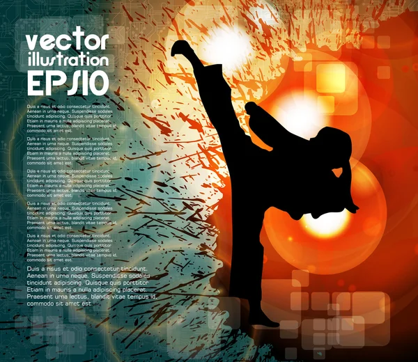 Karate illüstrasyon