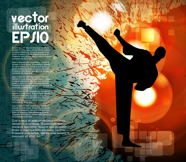 Karate illüstrasyon