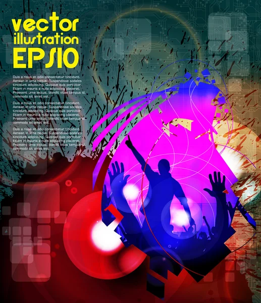 Fondo del evento musical. Vector eps10 ilustración . — Archivo Imágenes Vectoriales