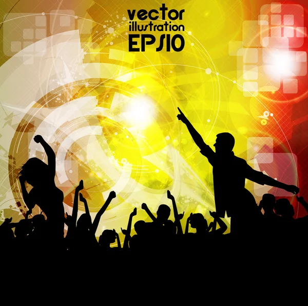 Muziek evenement achtergrond. vectorillustratie eps10. — Stockvector