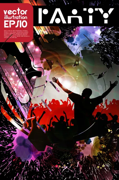 Vektor Illustration der Musik Hintergrund Partei — Stockvektor