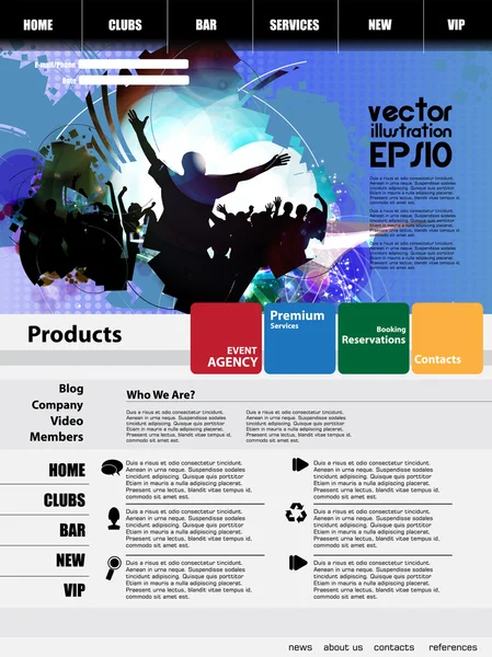 Ilustración de negocios con mapa — Vector de stock