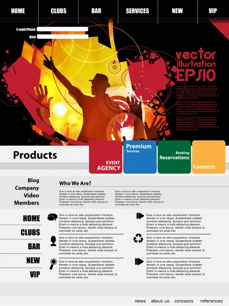 Ilustração de negócios com mapa — Vetor de Stock