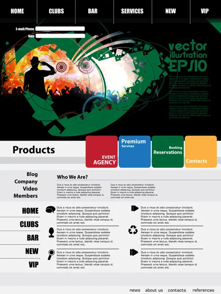 Ilustração de negócios com mapa — Vetor de Stock