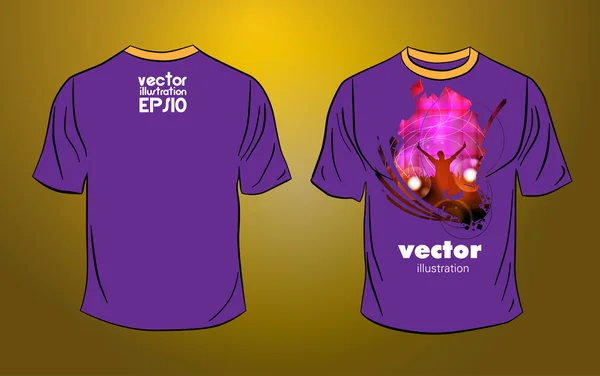 Vector. Diseño de camiseta — Archivo Imágenes Vectoriales