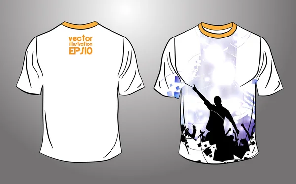 T shirt concert. Vector — Stockvector