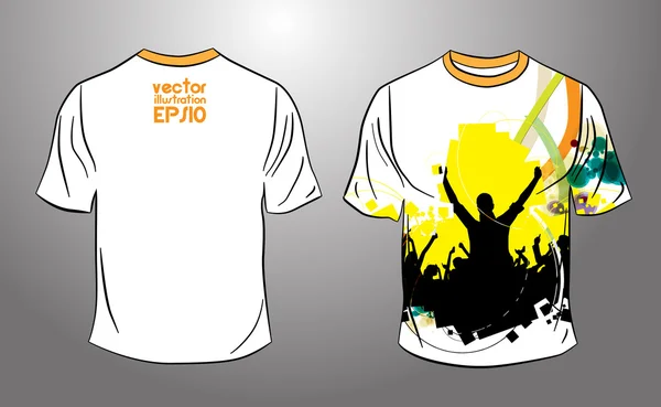 T shirt concert. Vector — Stock Vector