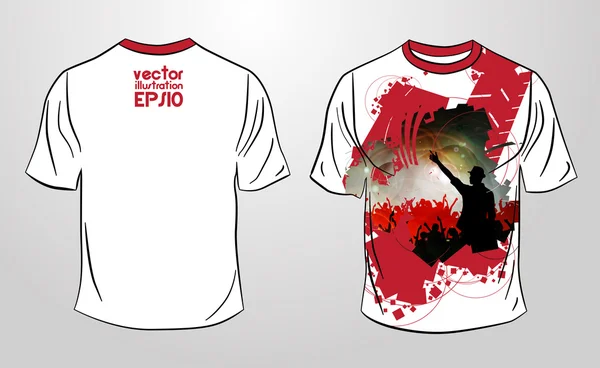 Vektor. tričko design — Stockový vektor