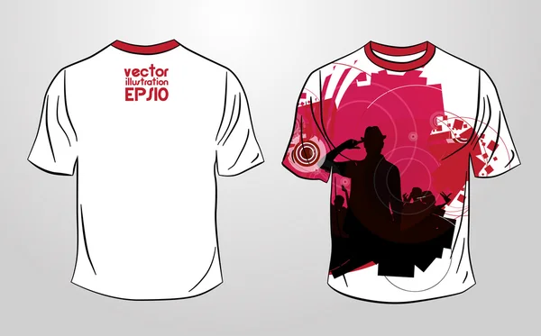 Vector. design de t-shirt — Vetor de Stock