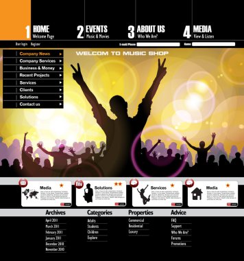 müzik olay geçmiş. vektör eps10 çizim.