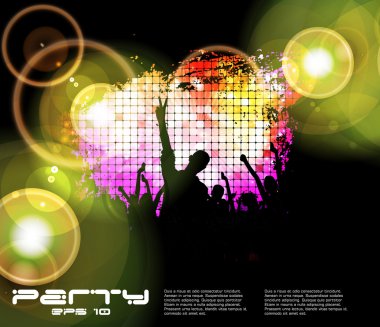 müzik olay geçmiş. vektör eps10 çizim.