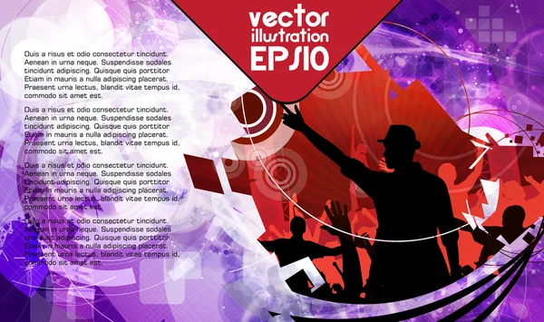 Musik event bakgrund. vektor eps10 illustration. — Stock vektor