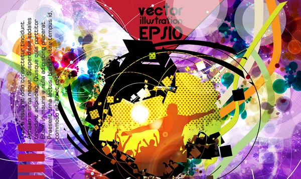 Musik event bakgrund. vektor eps10 illustration. — Stock vektor