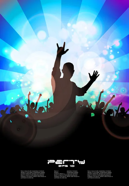 Muziek evenement achtergrond. vectorillustratie eps10. — Stockvector