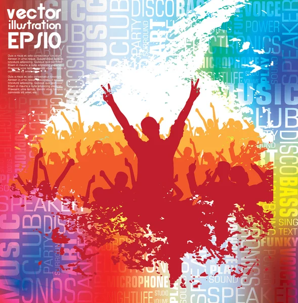 Fondo del evento musical. Vector eps10 ilustración . — Vector de stock