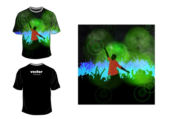 T-shirt design. vettore — Vettoriale Stock