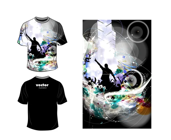 Conception de t-shirt. vecteur — Image vectorielle