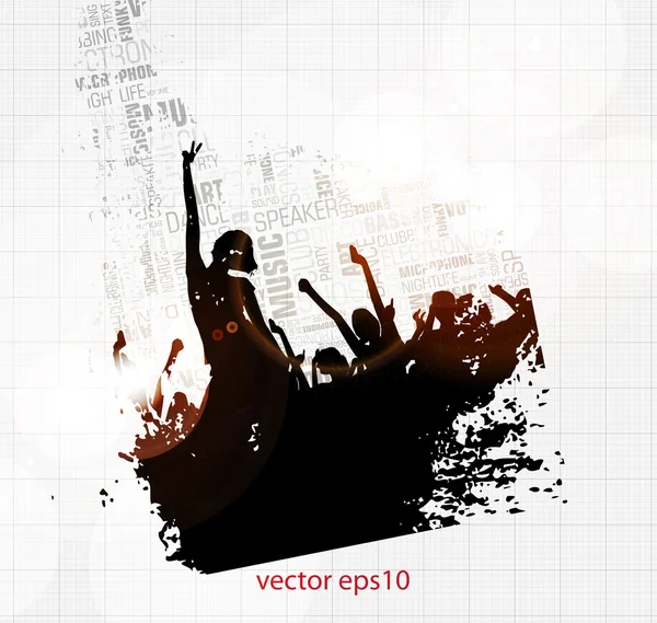 Fondo del evento musical. Vector eps10 ilustración . — Vector de stock