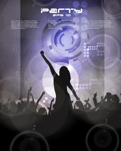 Muziek evenement achtergrond. vectorillustratie eps10. — Stockvector