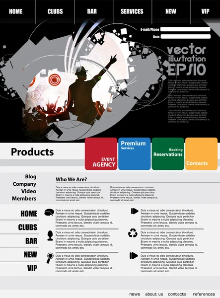 Webbdesign — Stock vektor