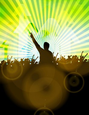 müzik parti illüstrasyon